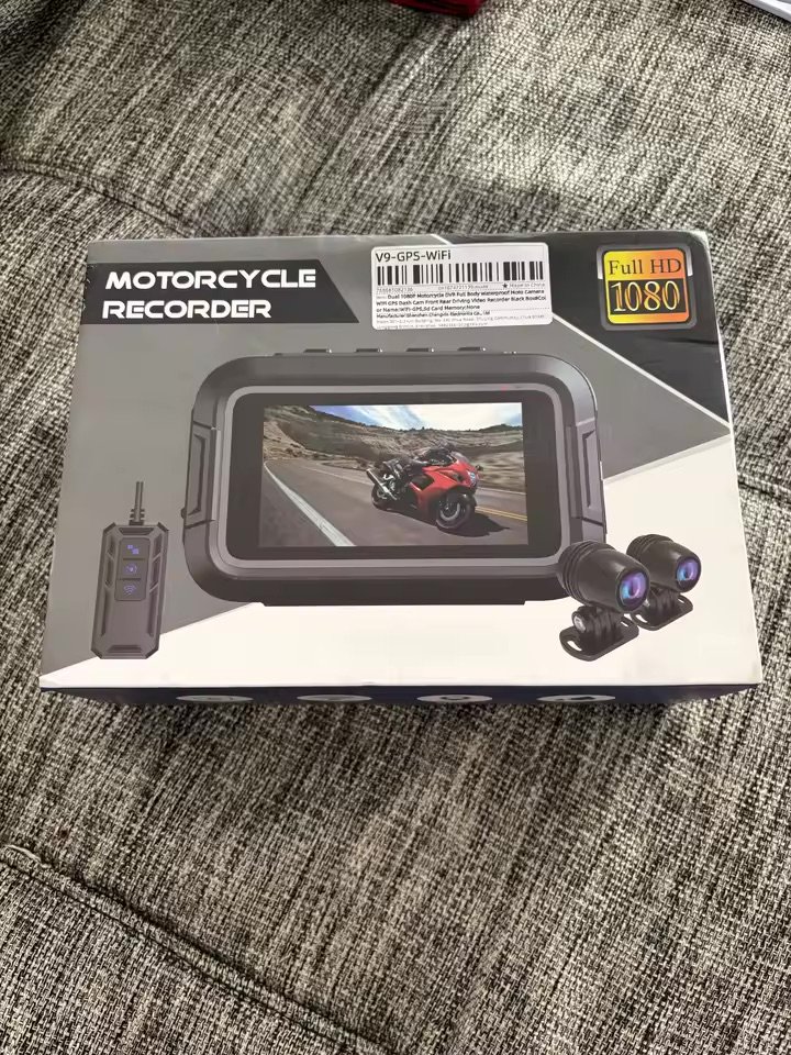 Boîte de la dashcam moto Sentinelle Rider reçue