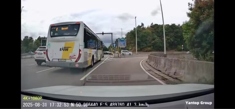 Séquence enregistrée avec données GPS et vitesse