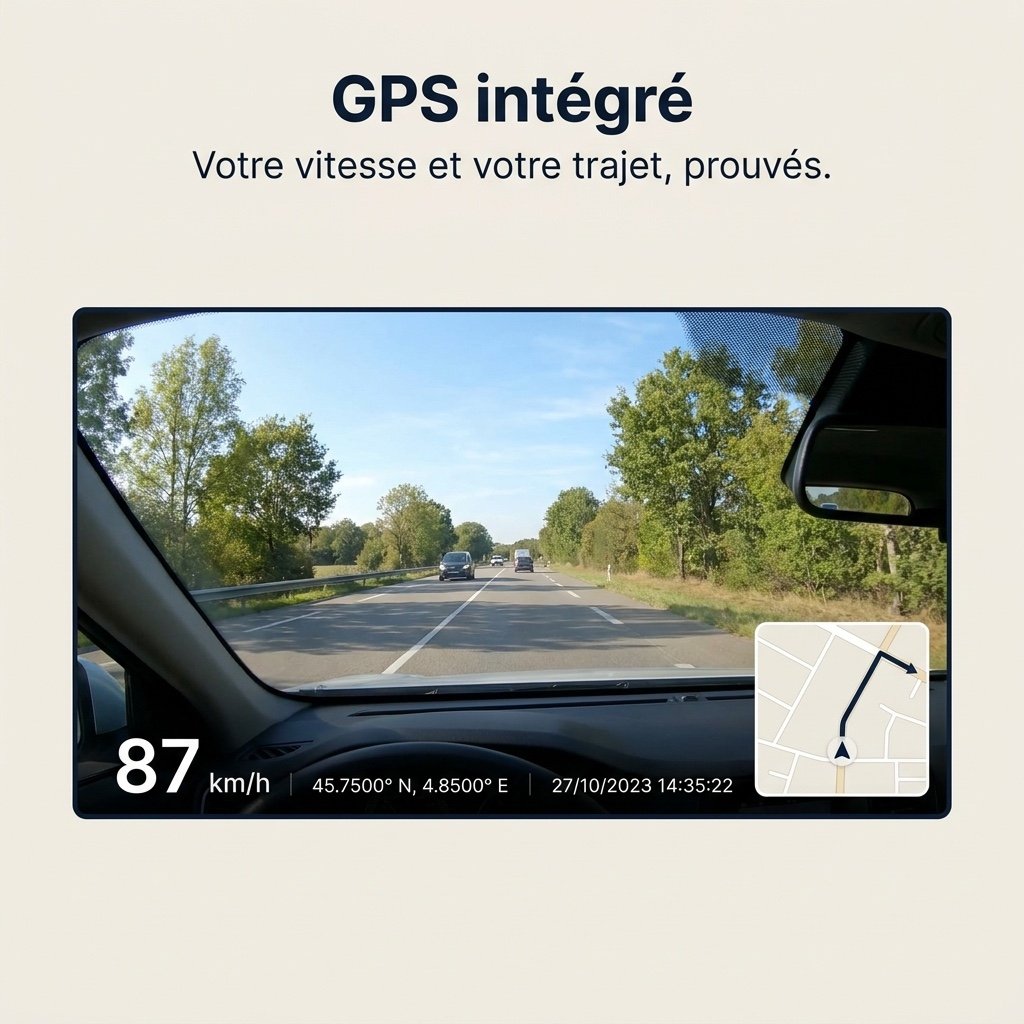 Votre vitesse et votre trajet, prouvés