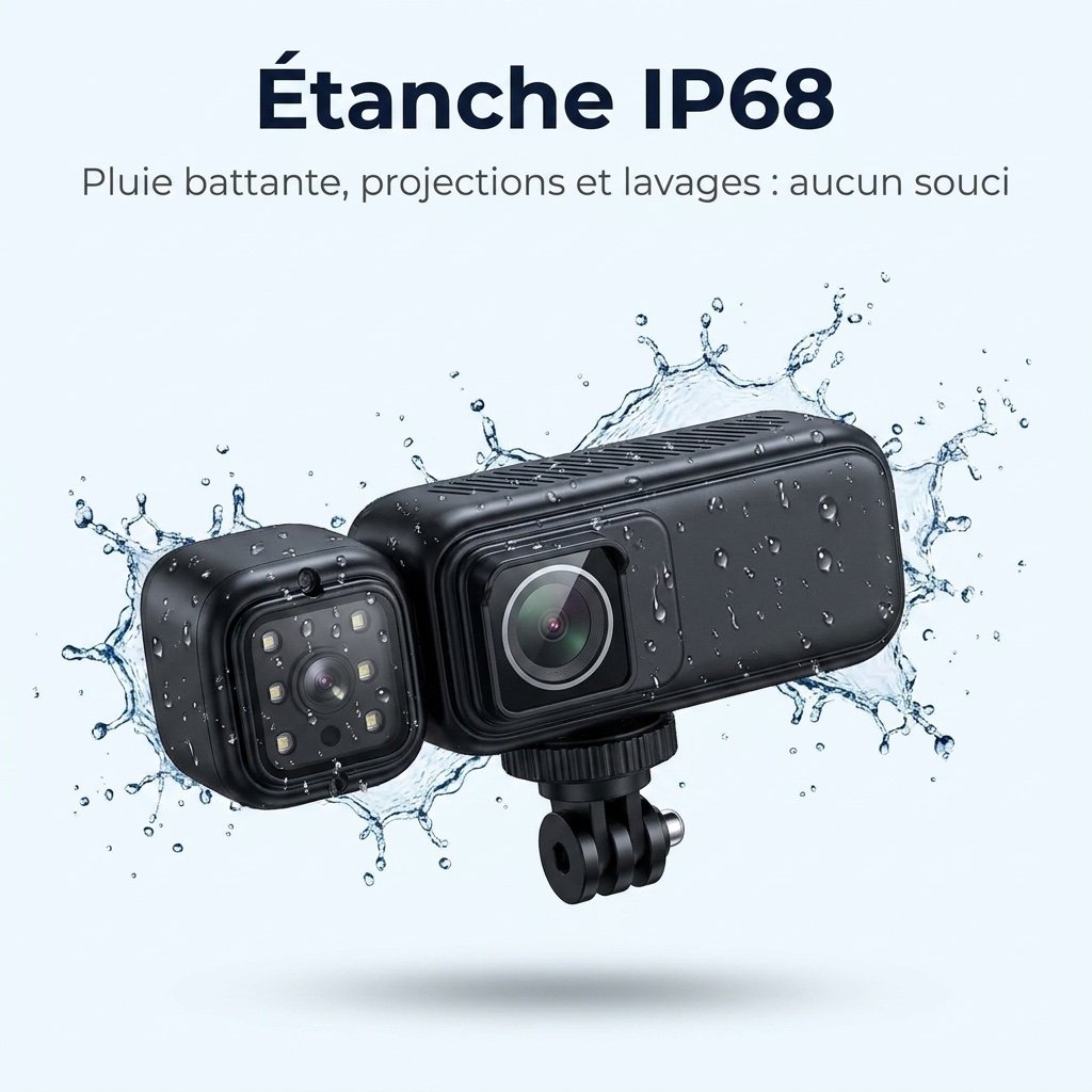La pluie ne l'arrête pas
