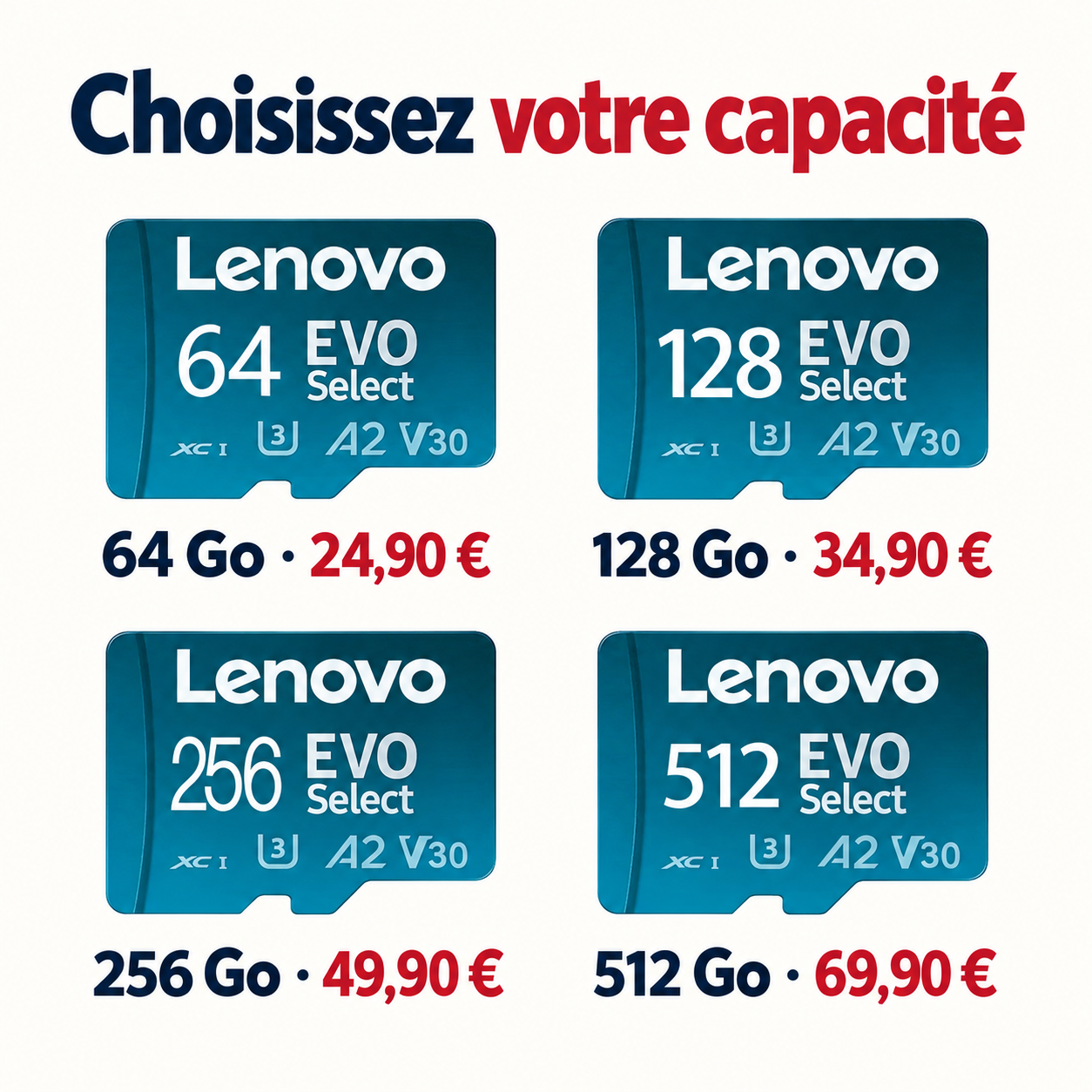 Choisissez la place qu’il vous faut
