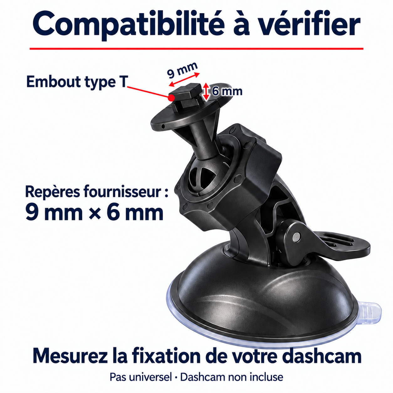 Mesurez l’embout avant de commander