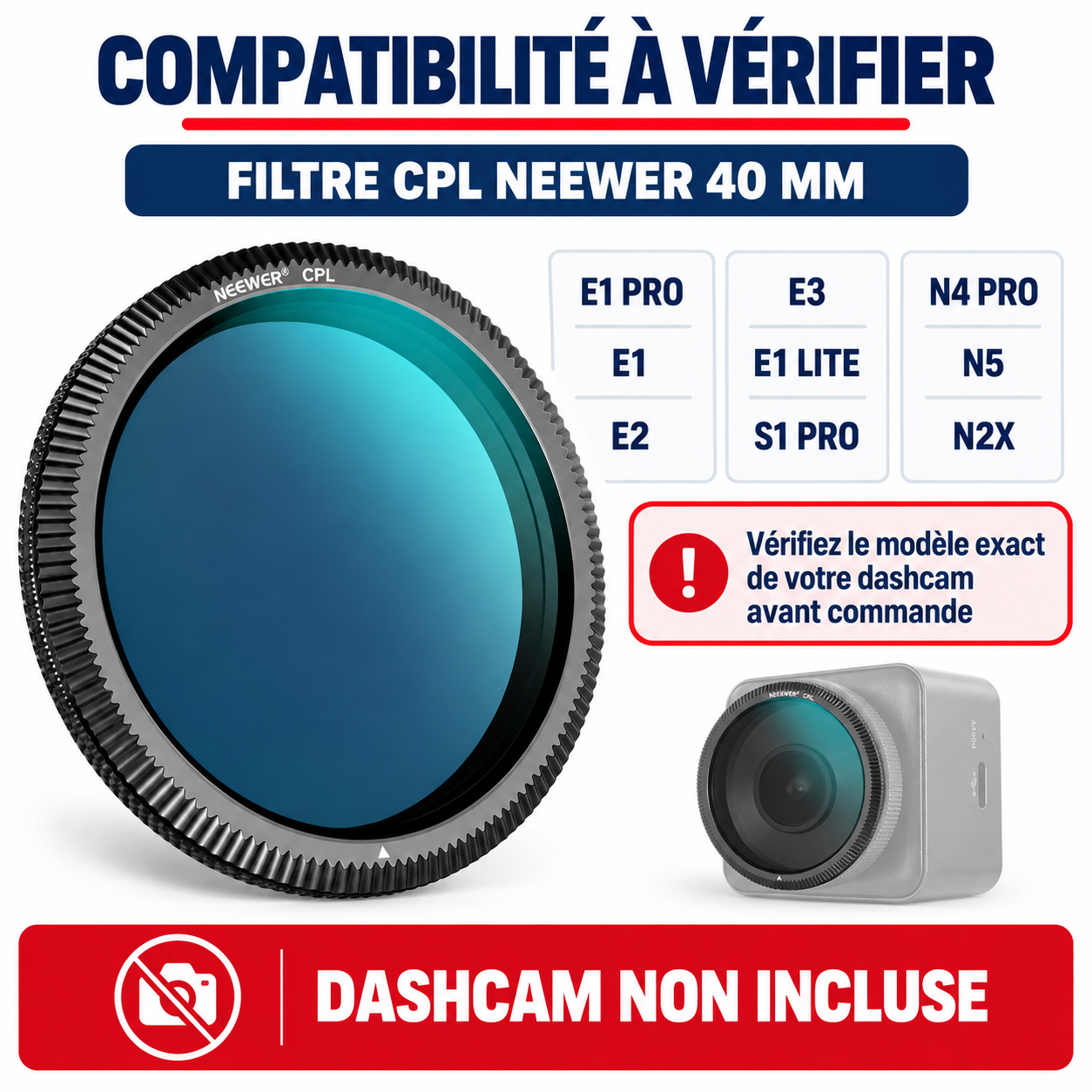 Conçu pour certains modèles Vantrue