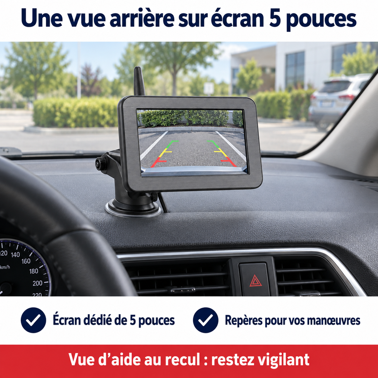 Un écran dédié à vos manœuvres