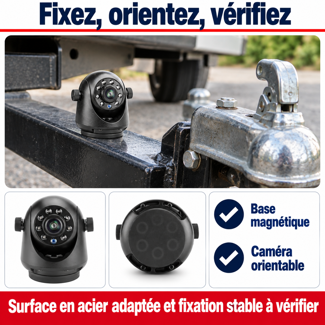 Posez, orientez, vérifiez