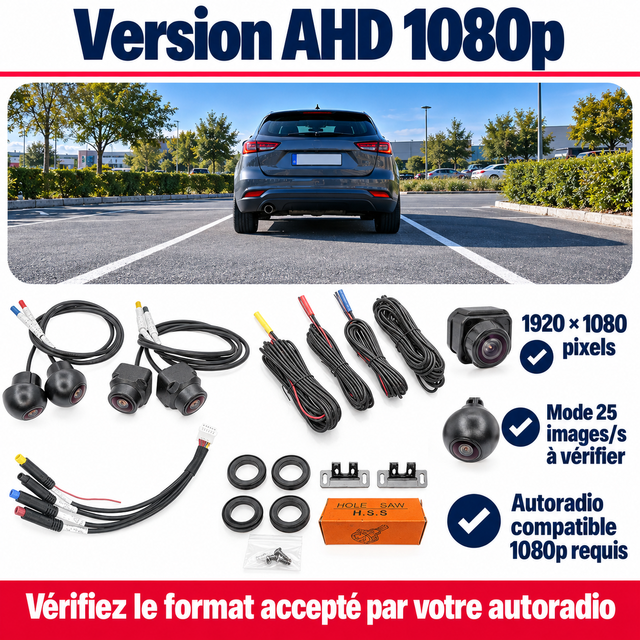 Un kit AHD 1080p pour un système compatible