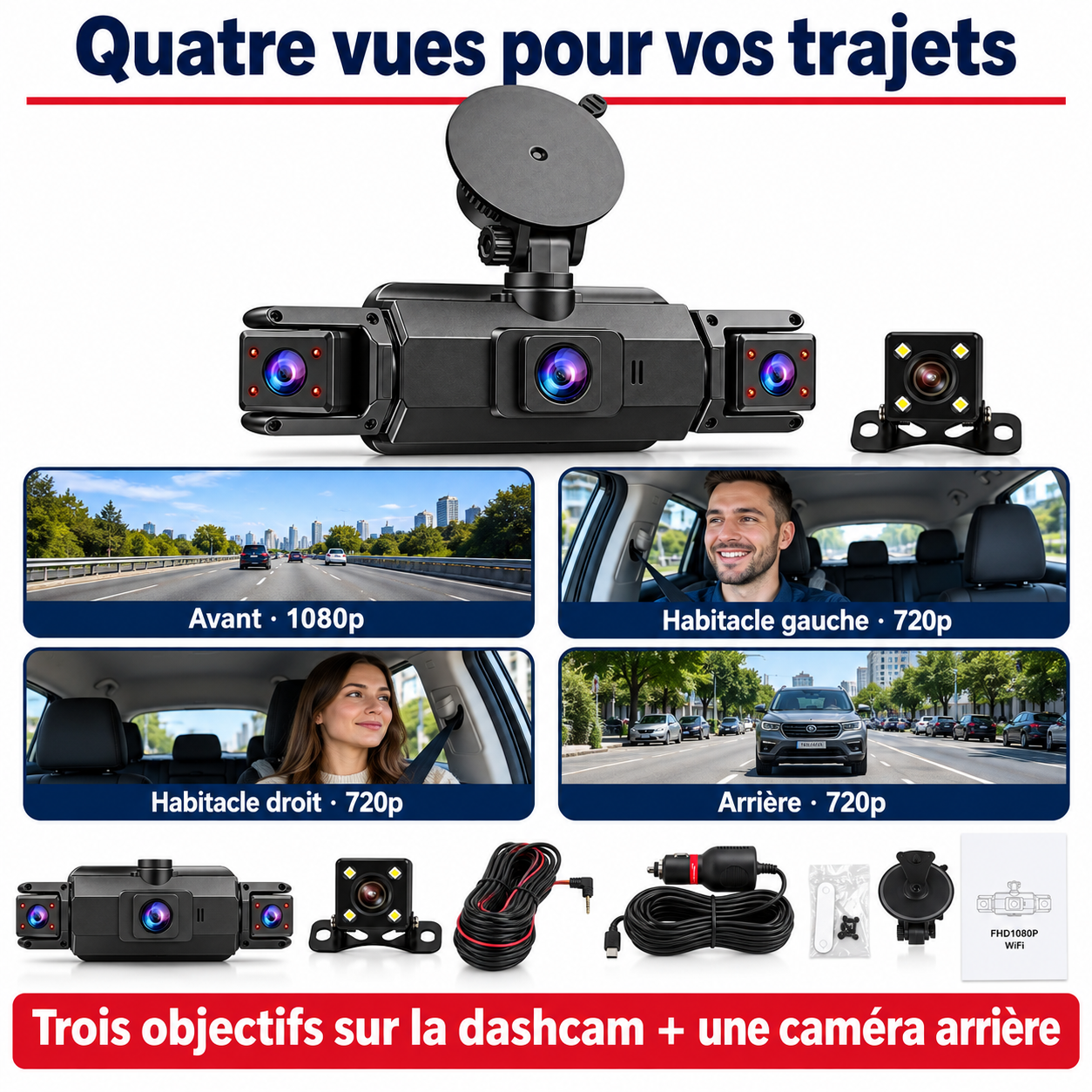 Route, habitacle et arrière