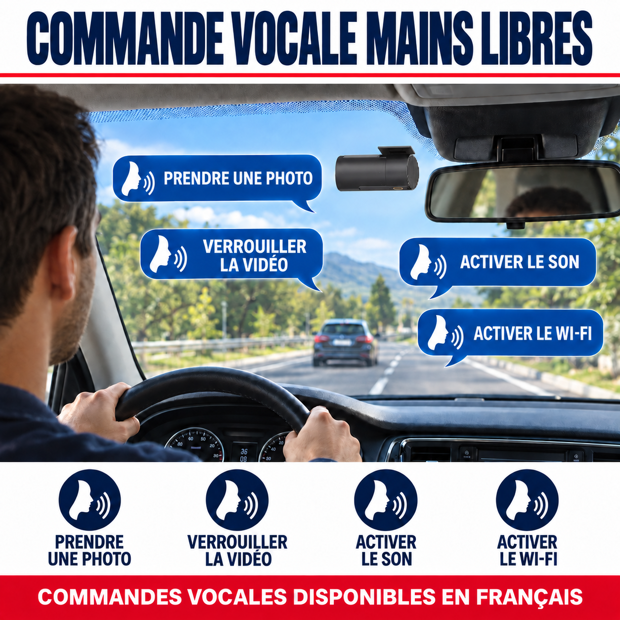 Gardez les mains sur le volant