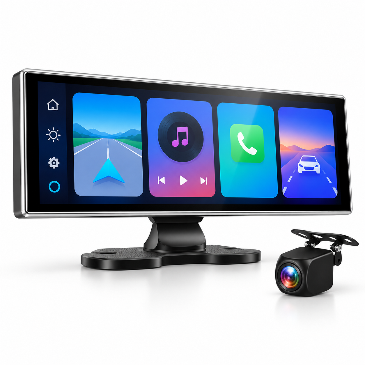 Écran Srnubi CarPlay et dashcam 4K avec caméra arrière 6 m — produit