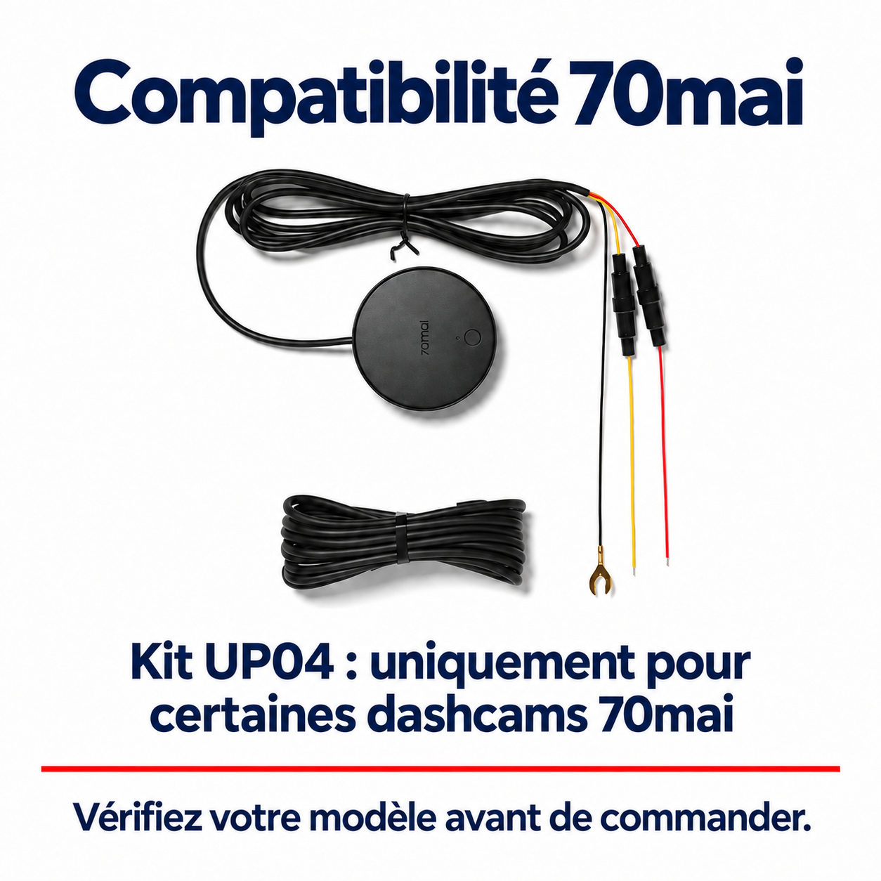 Kit de câblage 4G 70mai UP04 pour dashcam compatible
