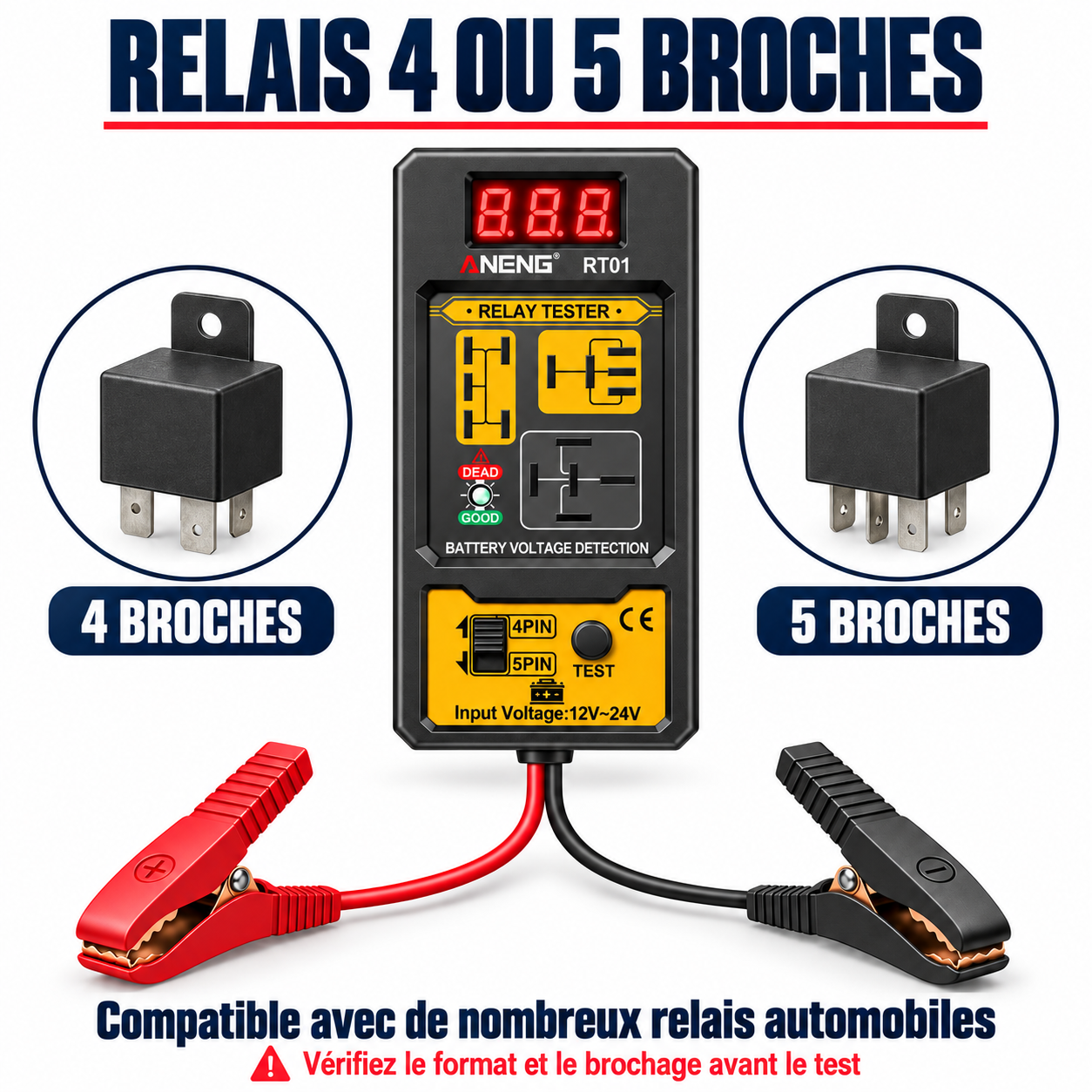 Choisissez 4 ou 5 broches