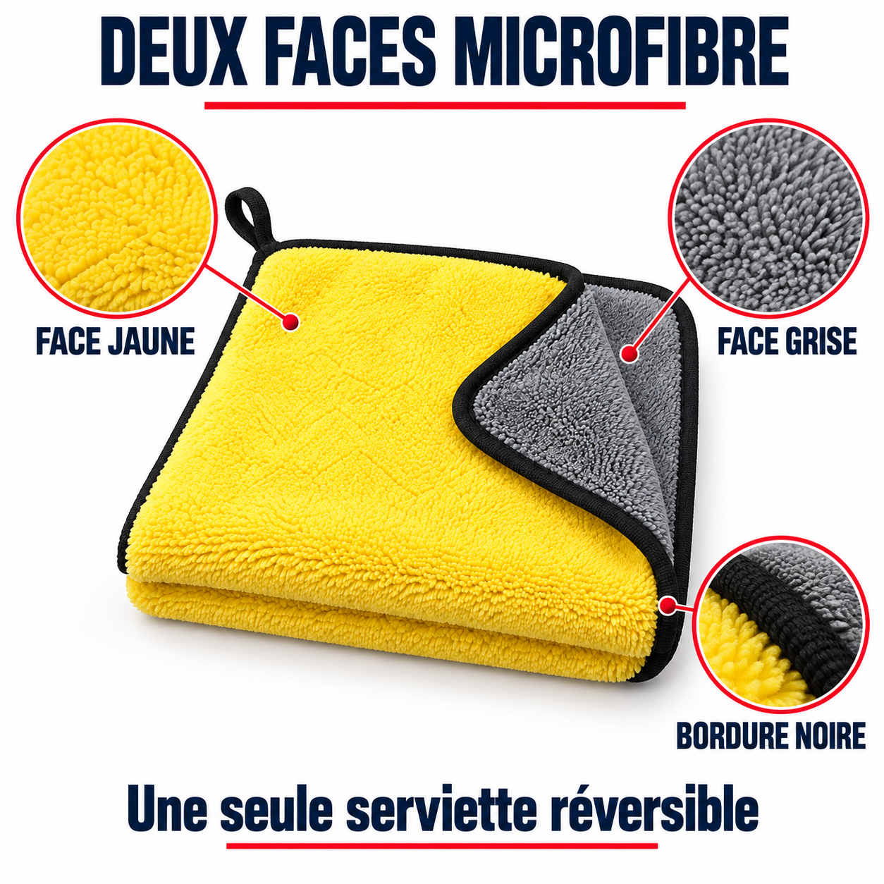 Deux faces microfibre