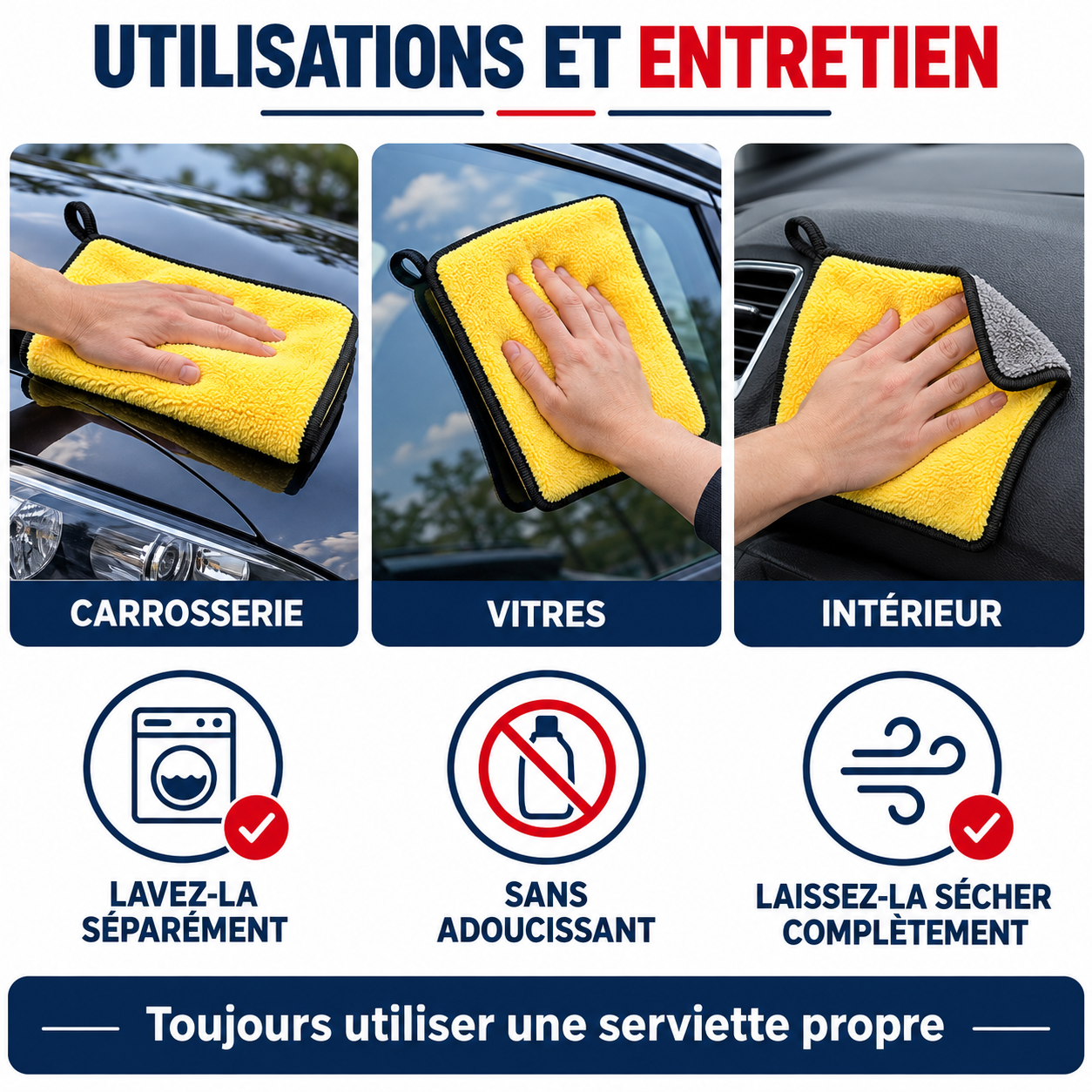 Gardez-la propre entre deux utilisations