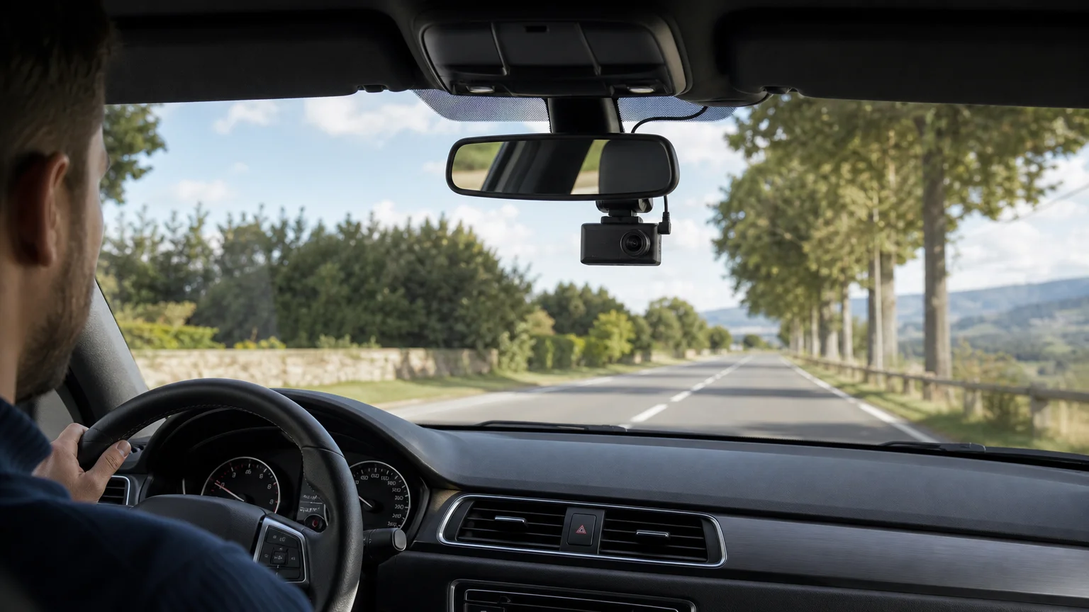Installation discrète d’une dashcam avant arrière dans une voiture