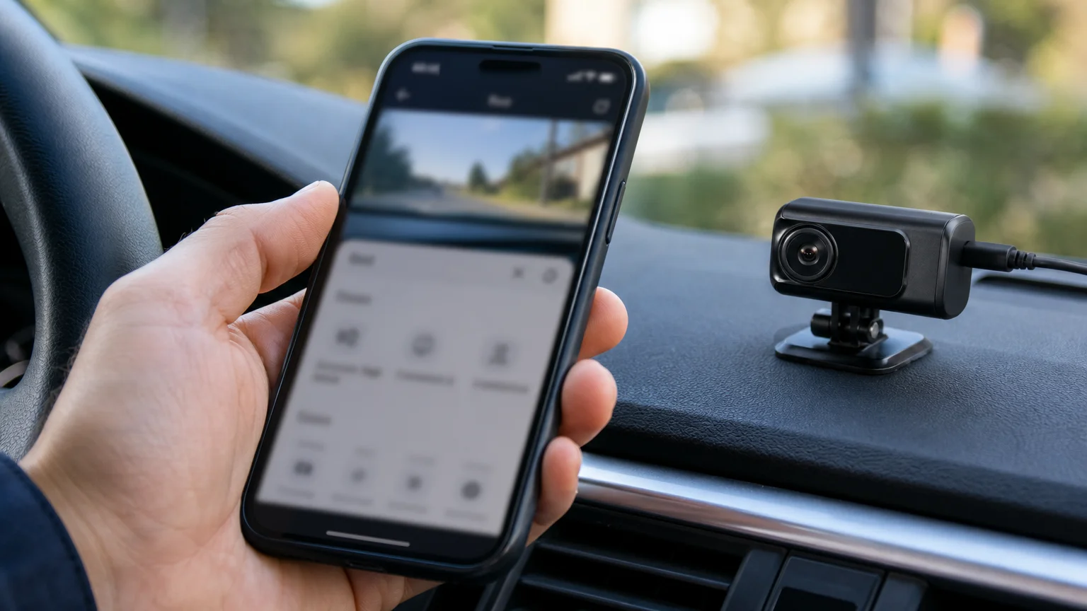 Vérification d’une fiche de dashcam avant l’achat
