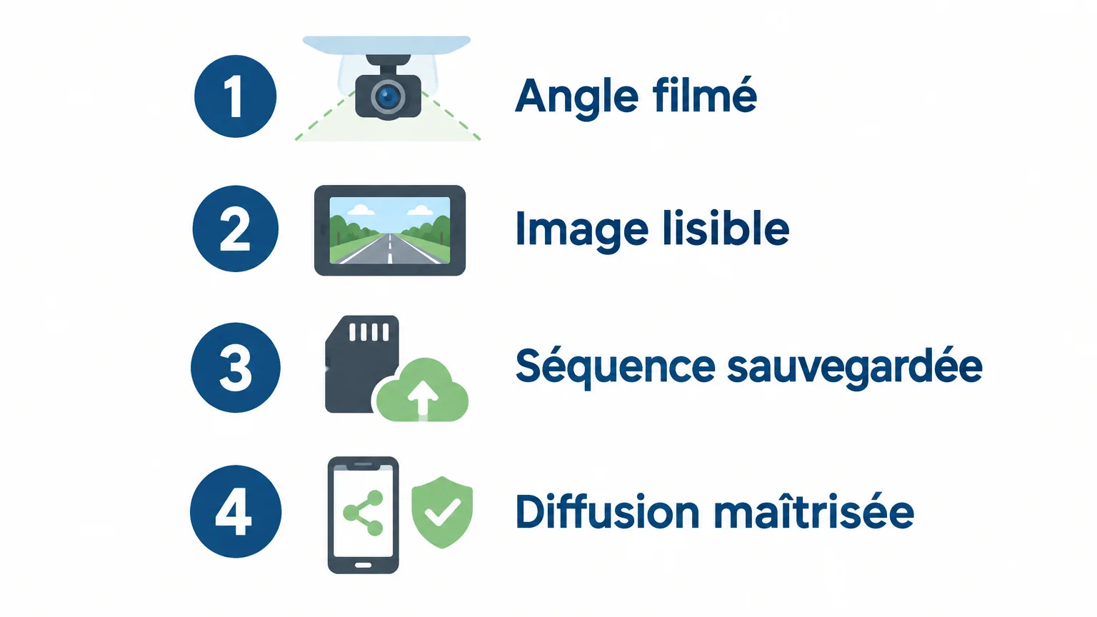 Checklist pour choisir une dashcam adaptée aux litiges